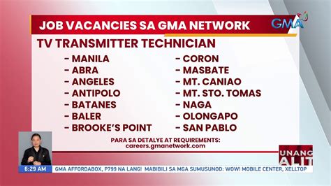 gma 7 job hiring driver|GMA Network has the following job vacancies.